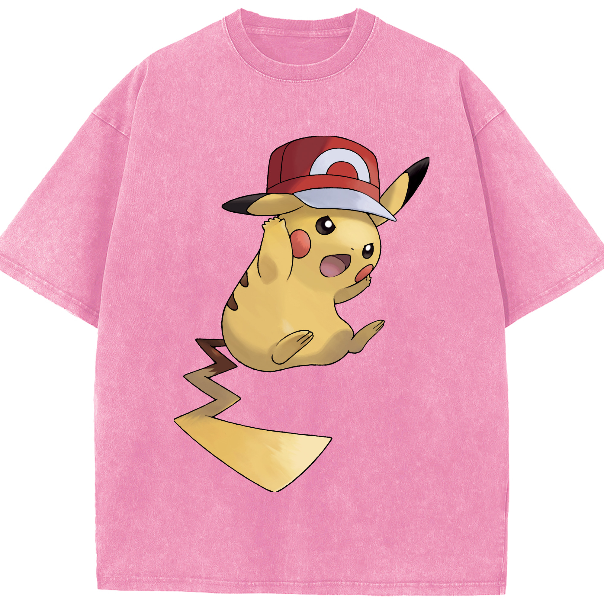 （画像用） ポケットモンスター Pokémon 綿100% ヴィンテージ風 半袖Tシャツ（フロントプリント）